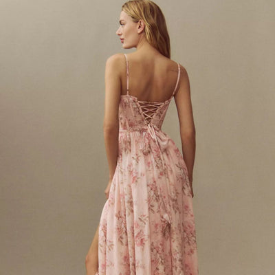 Suseliana™ | Elegante abito lungo floreale con