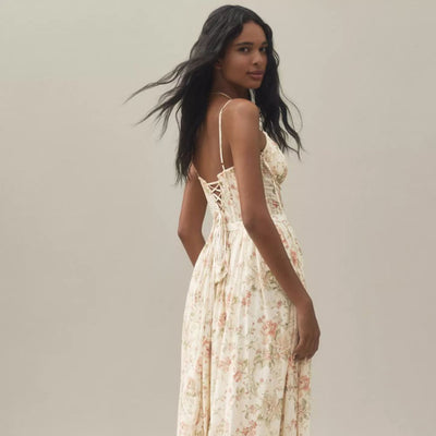 Suseliana™ | Elegante abito lungo floreale con