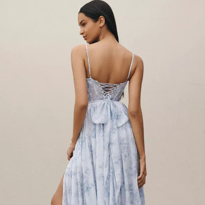 Suseliana™ | Elegante abito lungo floreale con