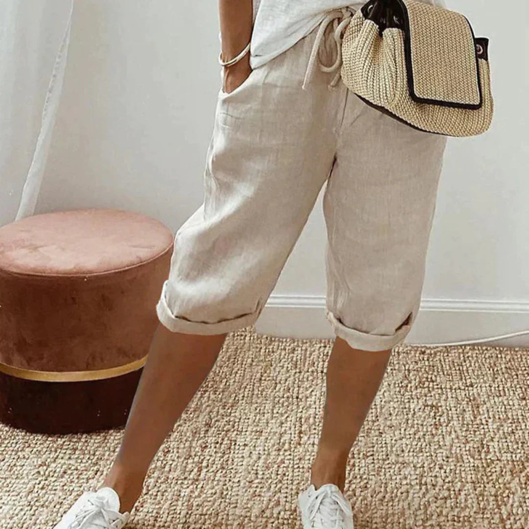 Eliorezia™ | Pantaloni corti casual in lino per donne
